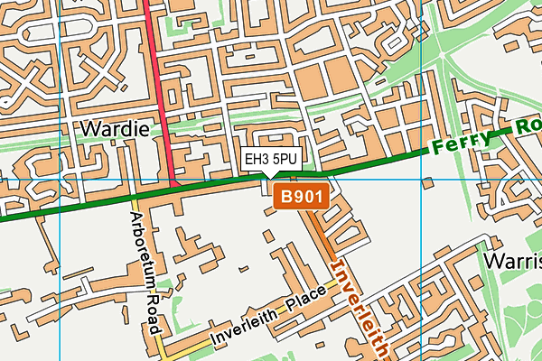 EH3 5PU map - OS VectorMap District (Ordnance Survey)