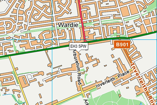 EH3 5PW map - OS VectorMap District (Ordnance Survey)