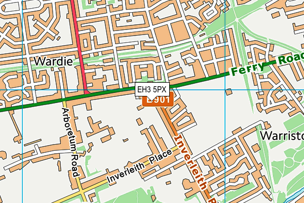 EH3 5PX map - OS VectorMap District (Ordnance Survey)