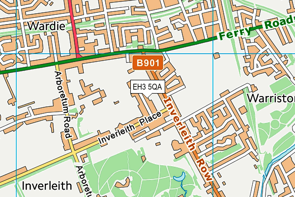 EH3 5QA map - OS VectorMap District (Ordnance Survey)