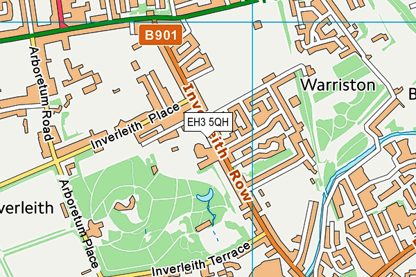 EH3 5QH map - OS VectorMap District (Ordnance Survey)