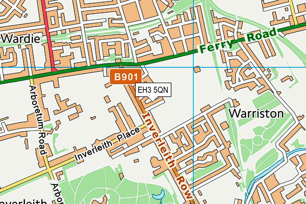 EH3 5QN map - OS VectorMap District (Ordnance Survey)