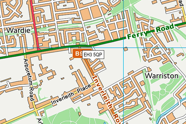EH3 5QP map - OS VectorMap District (Ordnance Survey)