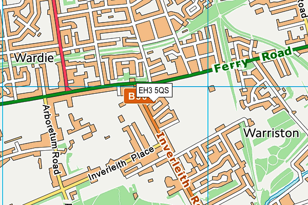 EH3 5QS map - OS VectorMap District (Ordnance Survey)