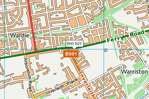 EH3 5QY map - OS VectorMap District (Ordnance Survey)