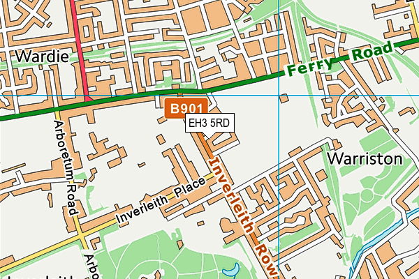 EH3 5RD map - OS VectorMap District (Ordnance Survey)