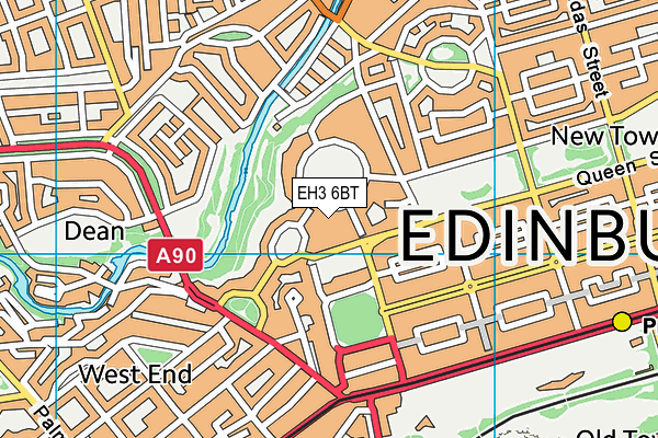 EH3 6BT map - OS VectorMap District (Ordnance Survey)