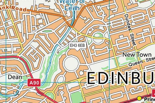 EH3 6EB map - OS VectorMap District (Ordnance Survey)