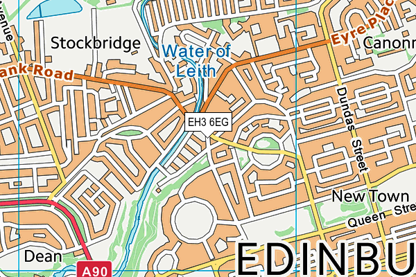 EH3 6EG map - OS VectorMap District (Ordnance Survey)