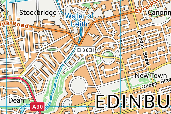 EH3 6EH map - OS VectorMap District (Ordnance Survey)