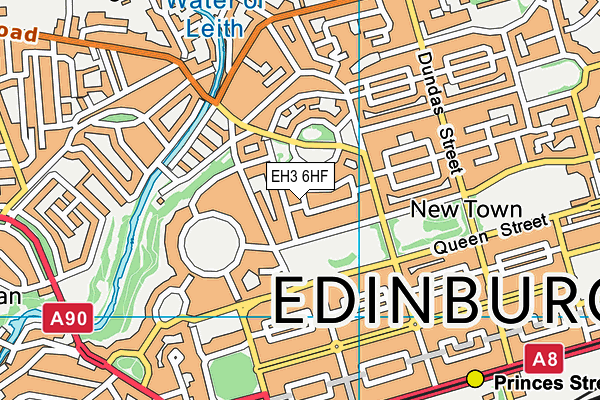 EH3 6HF map - OS VectorMap District (Ordnance Survey)