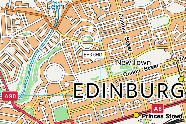 EH3 6HG map - OS VectorMap District (Ordnance Survey)