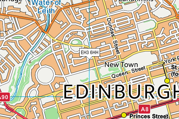 EH3 6HH map - OS VectorMap District (Ordnance Survey)