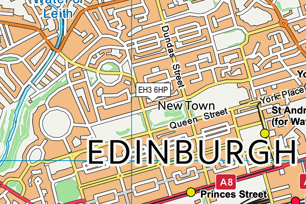 EH3 6HP map - OS VectorMap District (Ordnance Survey)