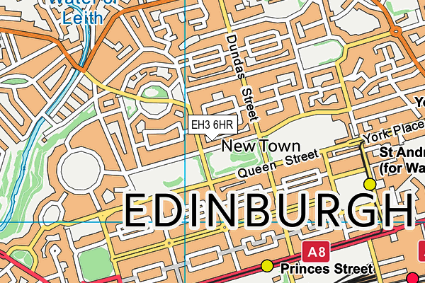 EH3 6HR map - OS VectorMap District (Ordnance Survey)