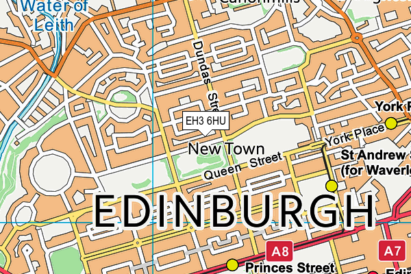 EH3 6HU map - OS VectorMap District (Ordnance Survey)