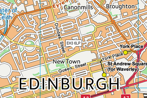 EH3 6LP map - OS VectorMap District (Ordnance Survey)