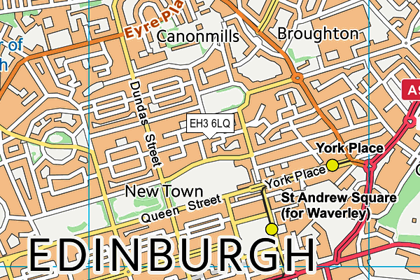 EH3 6LQ map - OS VectorMap District (Ordnance Survey)