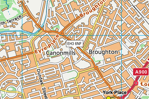 EH3 6NF map - OS VectorMap District (Ordnance Survey)