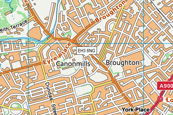 EH3 6NG map - OS VectorMap District (Ordnance Survey)