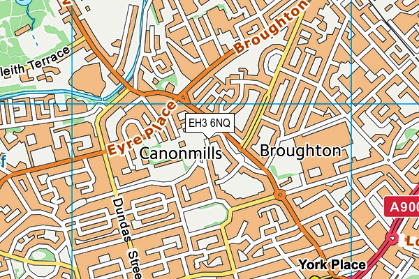 EH3 6NQ map - OS VectorMap District (Ordnance Survey)