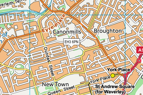 EH3 6PN map - OS VectorMap District (Ordnance Survey)