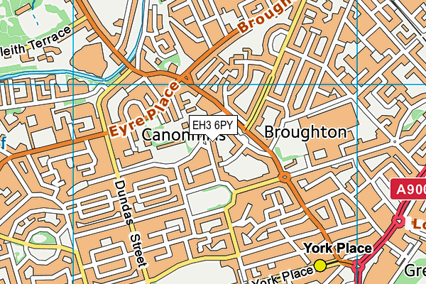 EH3 6PY map - OS VectorMap District (Ordnance Survey)