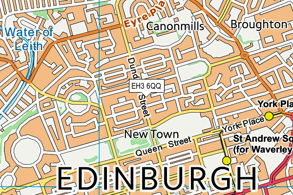 EH3 6QQ map - OS VectorMap District (Ordnance Survey)