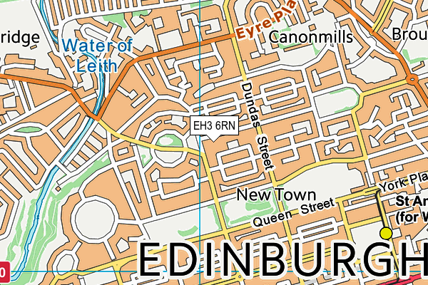 EH3 6RN map - OS VectorMap District (Ordnance Survey)