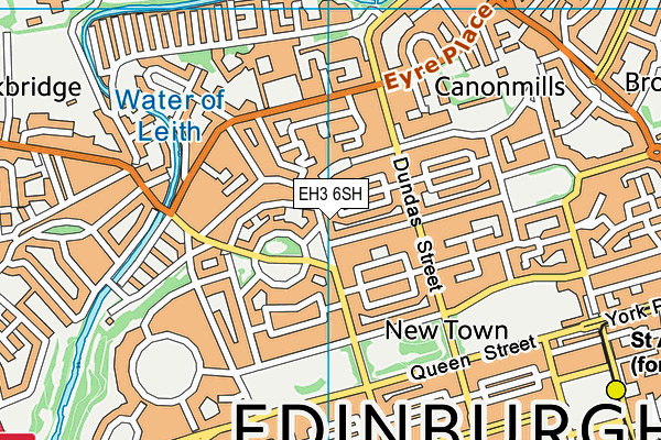 EH3 6SH map - OS VectorMap District (Ordnance Survey)