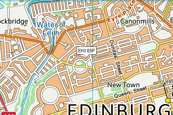 EH3 6SP map - OS VectorMap District (Ordnance Survey)