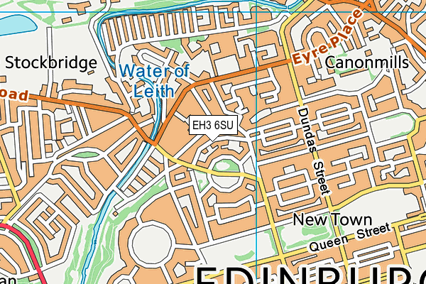 EH3 6SU map - OS VectorMap District (Ordnance Survey)