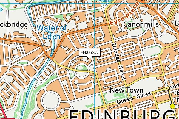 EH3 6SW map - OS VectorMap District (Ordnance Survey)