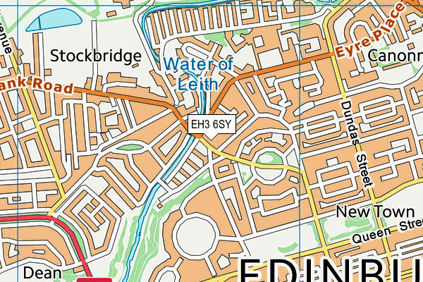 EH3 6SY map - OS VectorMap District (Ordnance Survey)