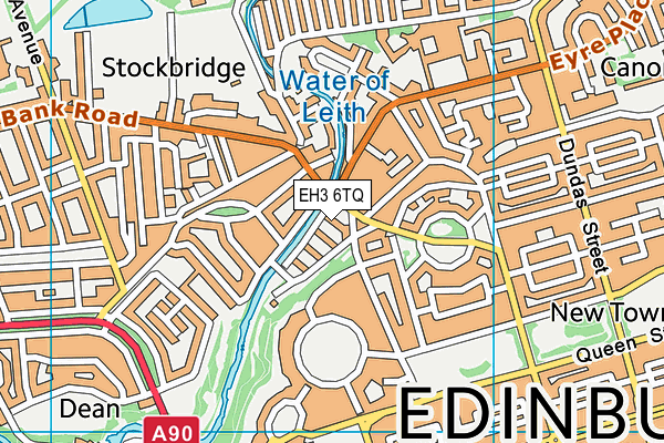 EH3 6TQ map - OS VectorMap District (Ordnance Survey)