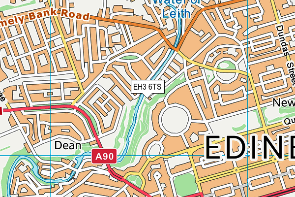 EH3 6TS map - OS VectorMap District (Ordnance Survey)