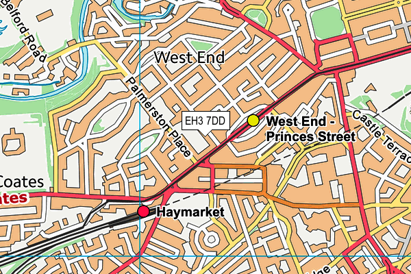 EH3 7DD map - OS VectorMap District (Ordnance Survey)