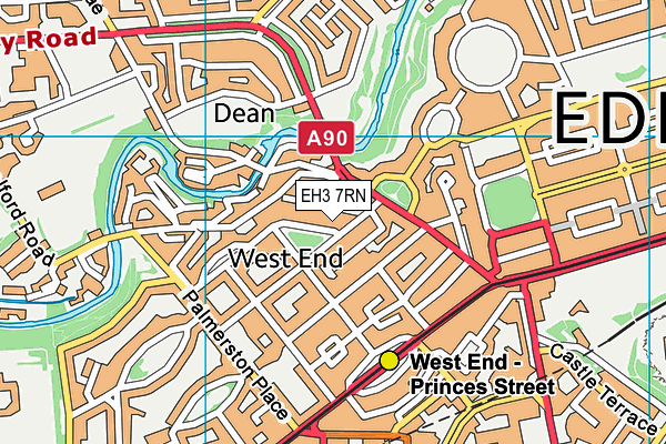 EH3 7RN map - OS VectorMap District (Ordnance Survey)