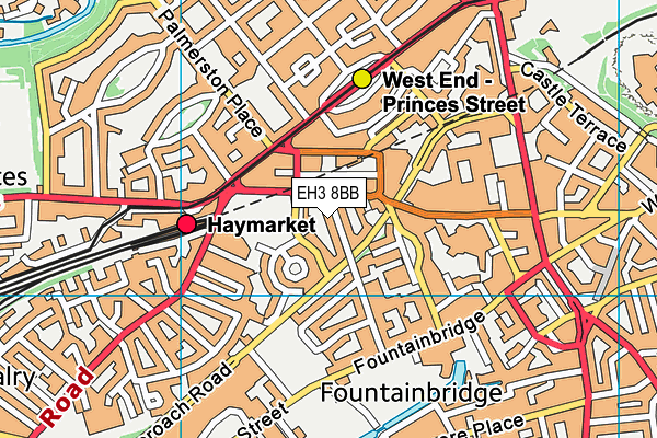 EH3 8BB map - OS VectorMap District (Ordnance Survey)