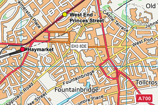 EH3 8DE map - OS VectorMap District (Ordnance Survey)