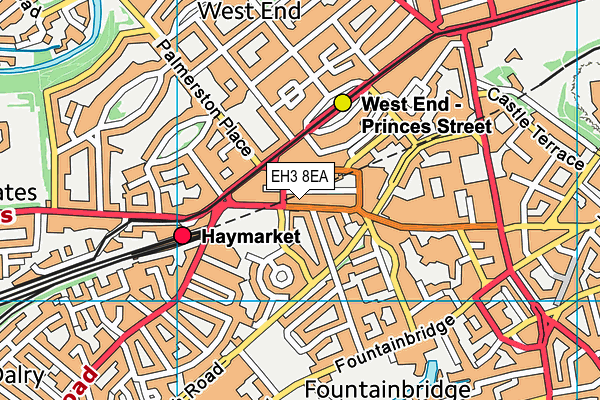 EH3 8EA map - OS VectorMap District (Ordnance Survey)