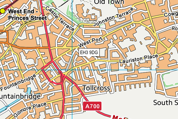 EH3 9DG map - OS VectorMap District (Ordnance Survey)