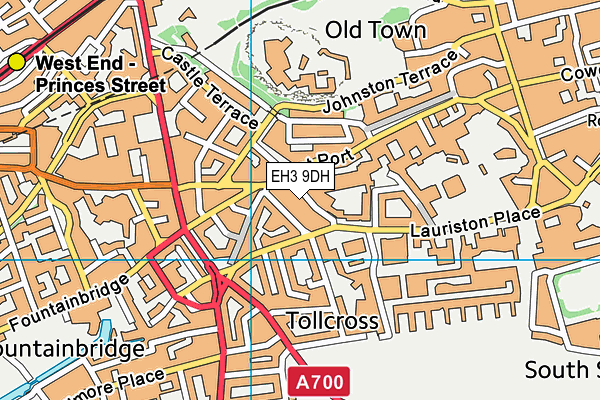 EH3 9DH map - OS VectorMap District (Ordnance Survey)