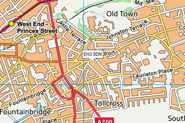 EH3 9DN map - OS VectorMap District (Ordnance Survey)