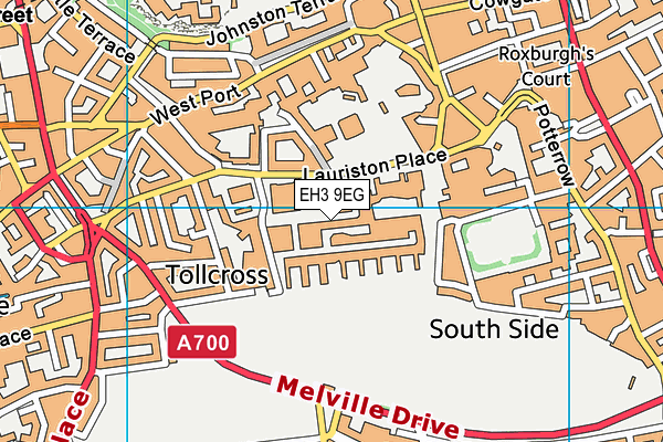 EH3 9EG map - OS VectorMap District (Ordnance Survey)