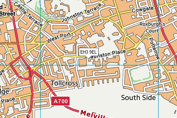 EH3 9EL map - OS VectorMap District (Ordnance Survey)