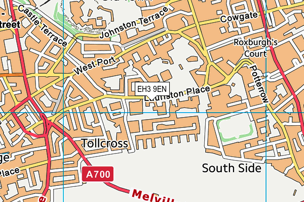 EH3 9EN map - OS VectorMap District (Ordnance Survey)