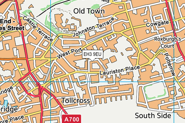 EH3 9EU map - OS VectorMap District (Ordnance Survey)