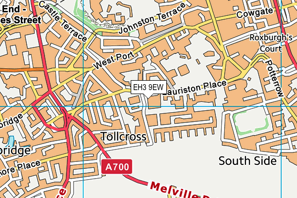 EH3 9EW map - OS VectorMap District (Ordnance Survey)