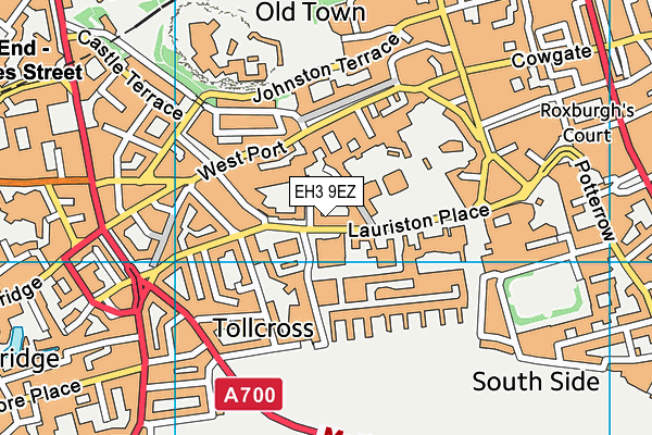 EH3 9EZ map - OS VectorMap District (Ordnance Survey)